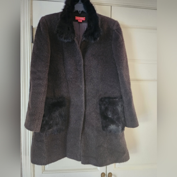 Itala Testino Alpaca wool and rabbit four  3/4 jacket coat size M.Made in Peru. - Picture 2 of 10